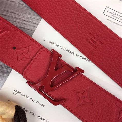 lv belt size men|red louis vuitton belt men's.